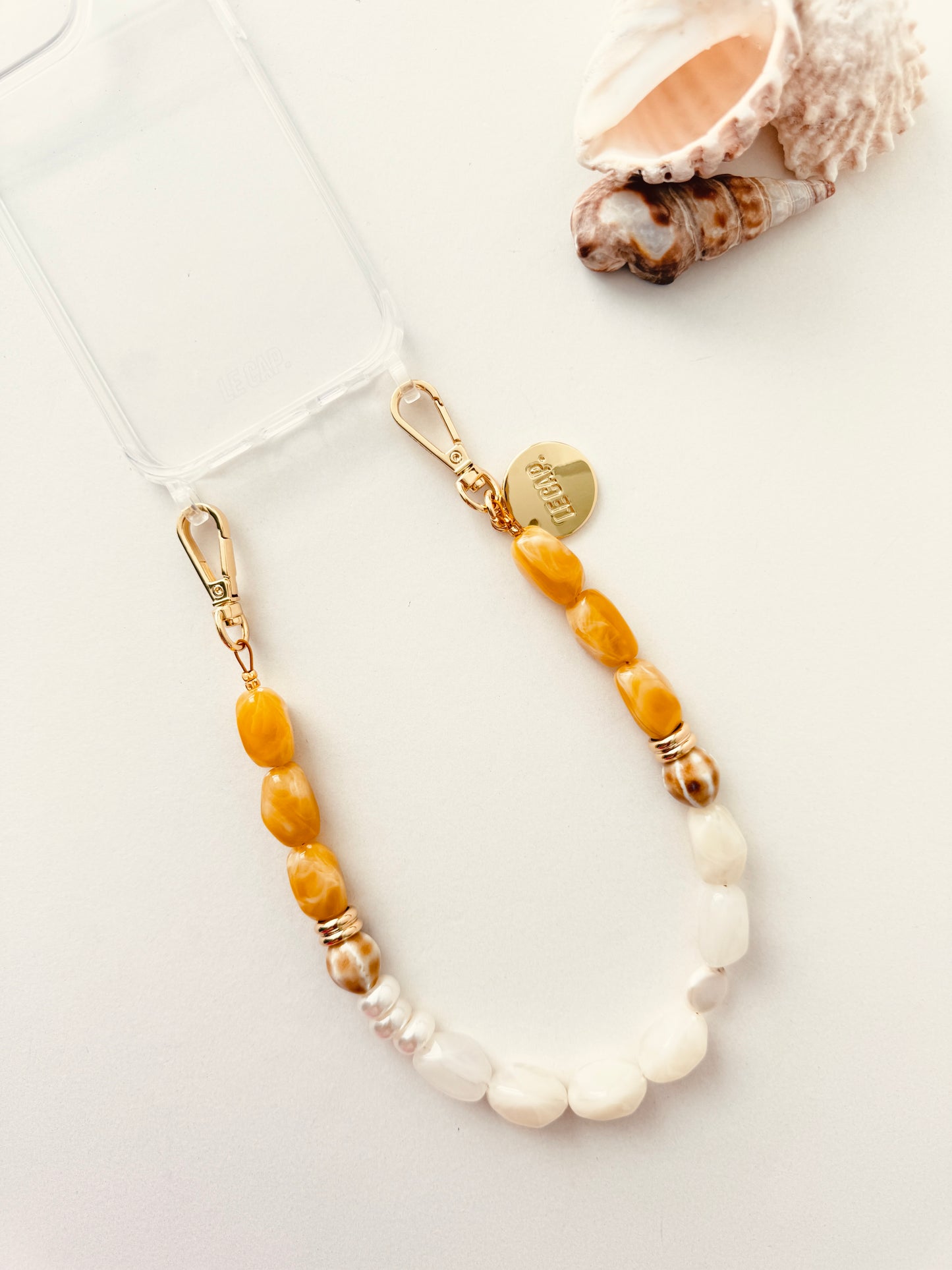 Beaded Wristy Strap -  Butter Cream