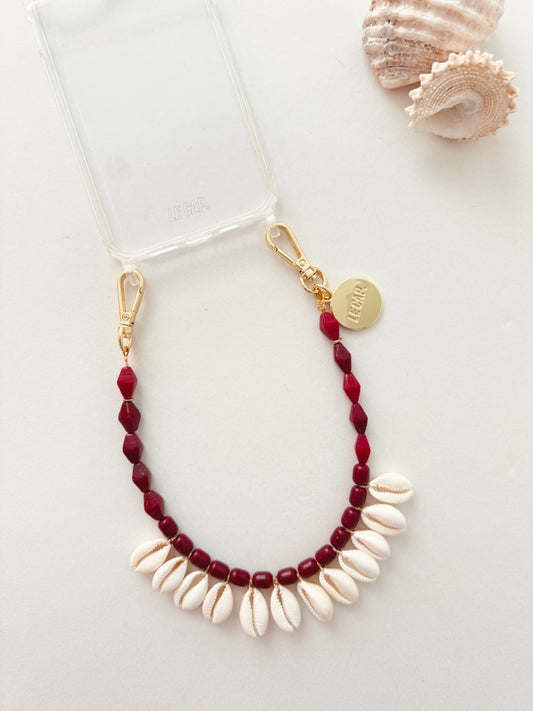 Beaded Wristy Strap - Island Goddess (Burgundy)