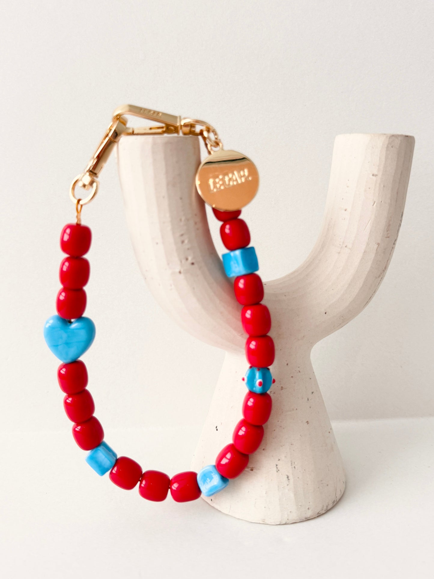 Beaded Wristy Strap - Coral Tide