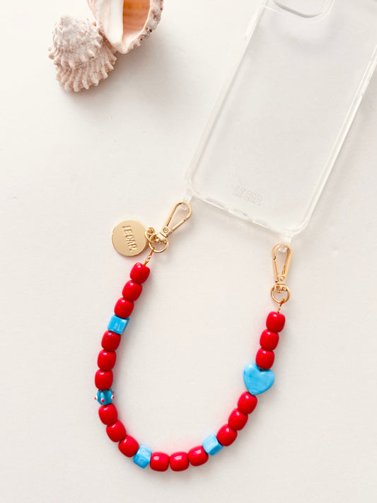 Beaded Wristy Strap - Coral Tide
