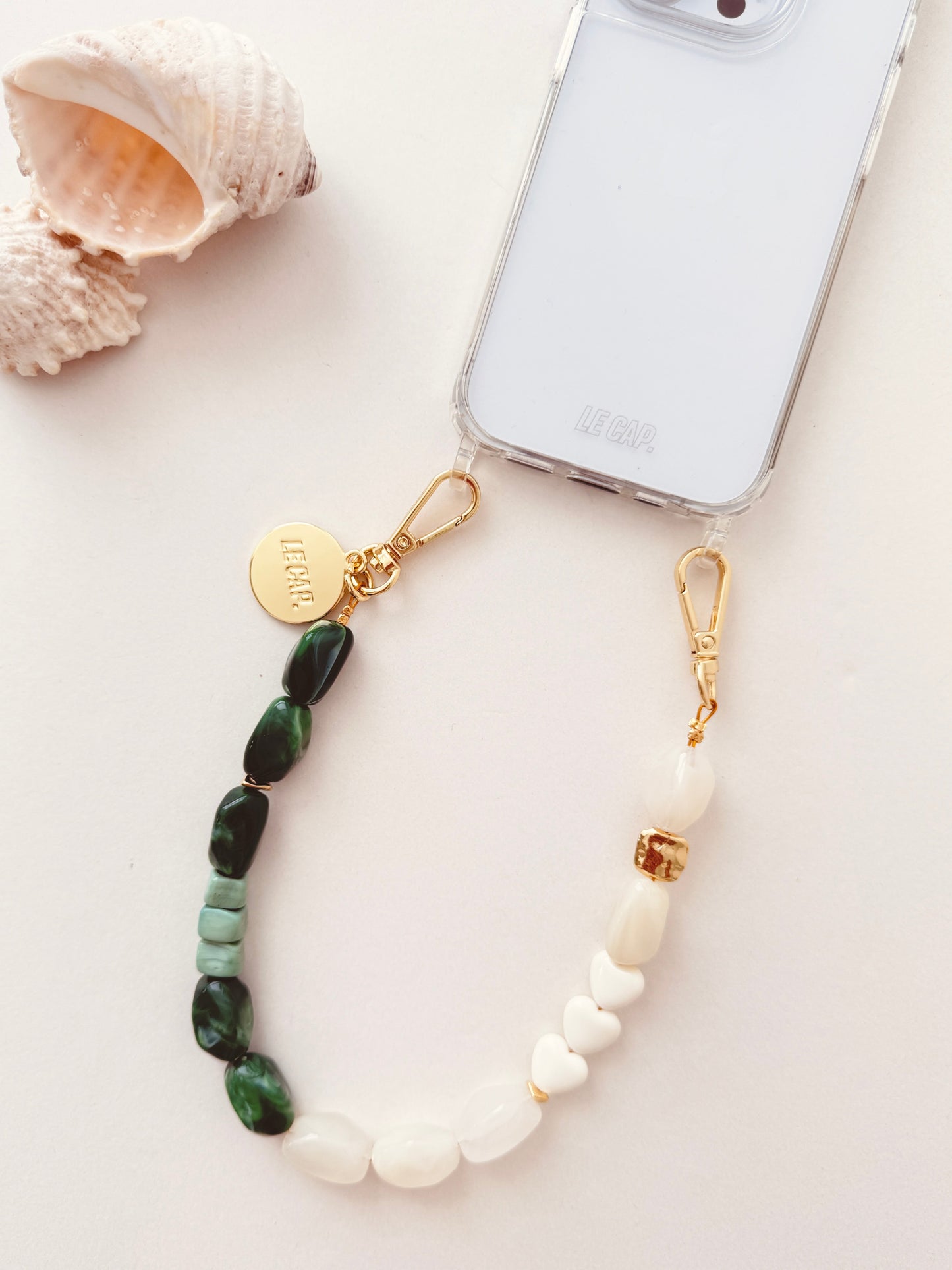 Beaded Wristy Strap - Green Tea