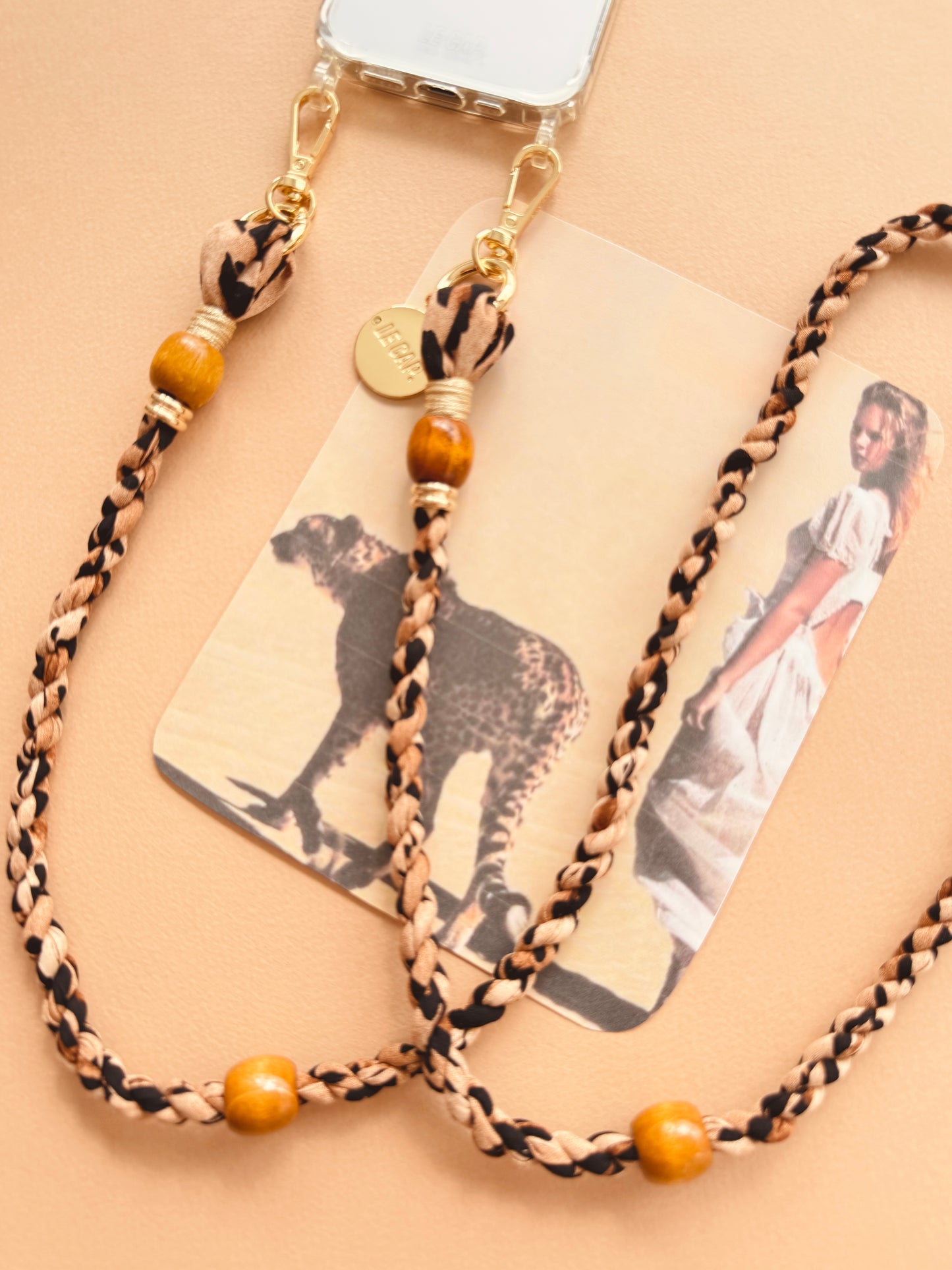 Le Cap Crossbody Phone Strap safari print