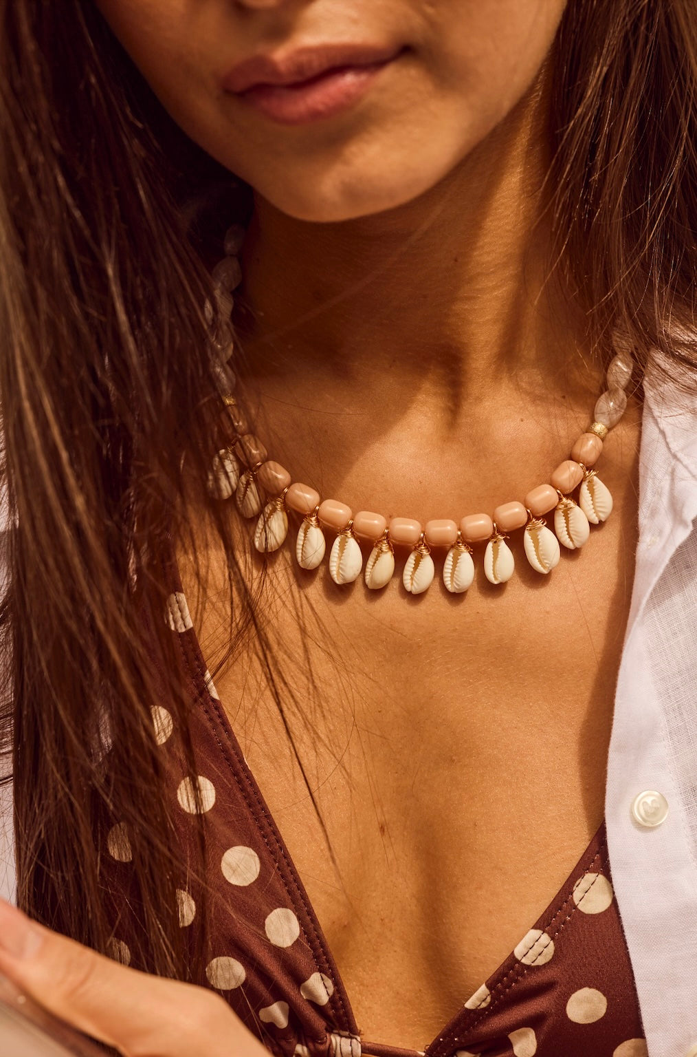 Beaded Wristy Strap - Island Goddess (Natural)